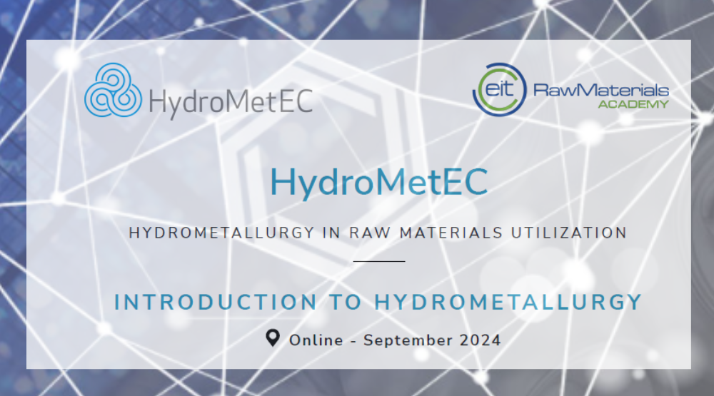 Get ready for our next course on Hydrometallurgy!